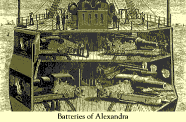 Batteries of HMS Alexandra