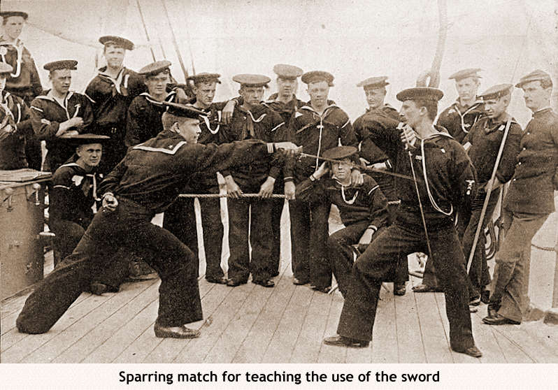 Sparring match for teaching the use of the sword -- CLICK HERE TO RETURN TO SMALL PICTURE